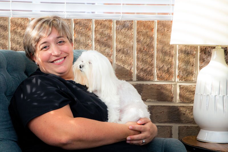 kari mann with doc discussing sedation dentistry