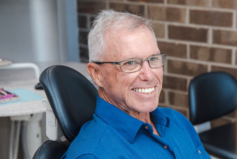 Joe withdrmann with his new dental veeners and a new smile